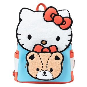 Loungefly Sanrio Hello Kitty & Tiny Chum Bear Sherpa Mini Backpack